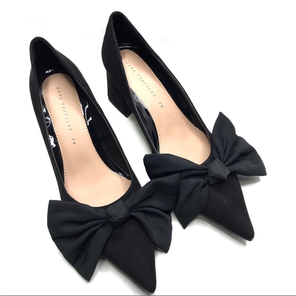 Zara Bow Pump Black